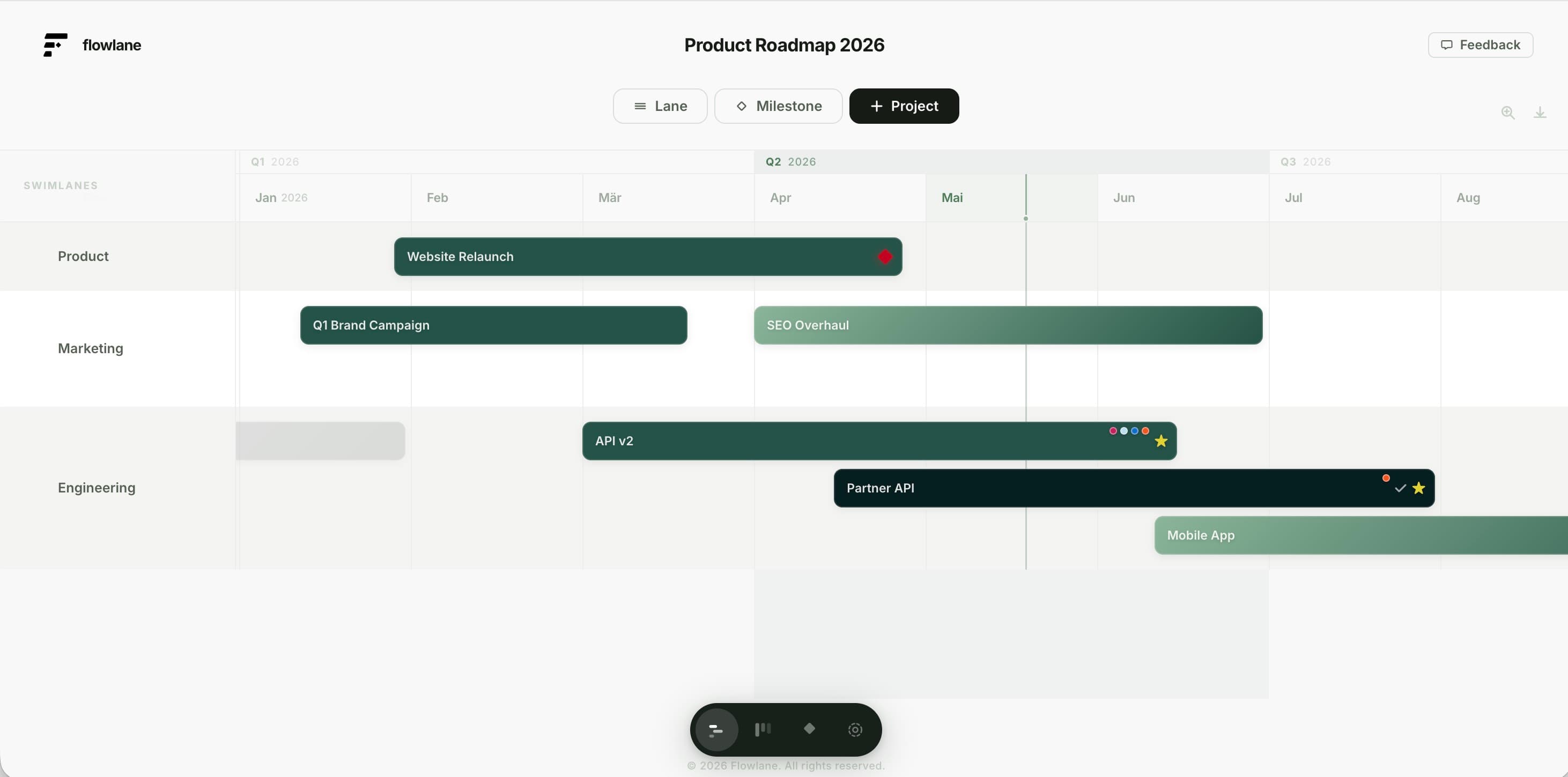 flowlane App Screenshot